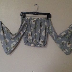 Floral, Off the Shoulder Top